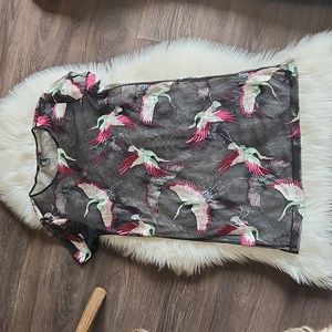 Gorgeous flamingo top
